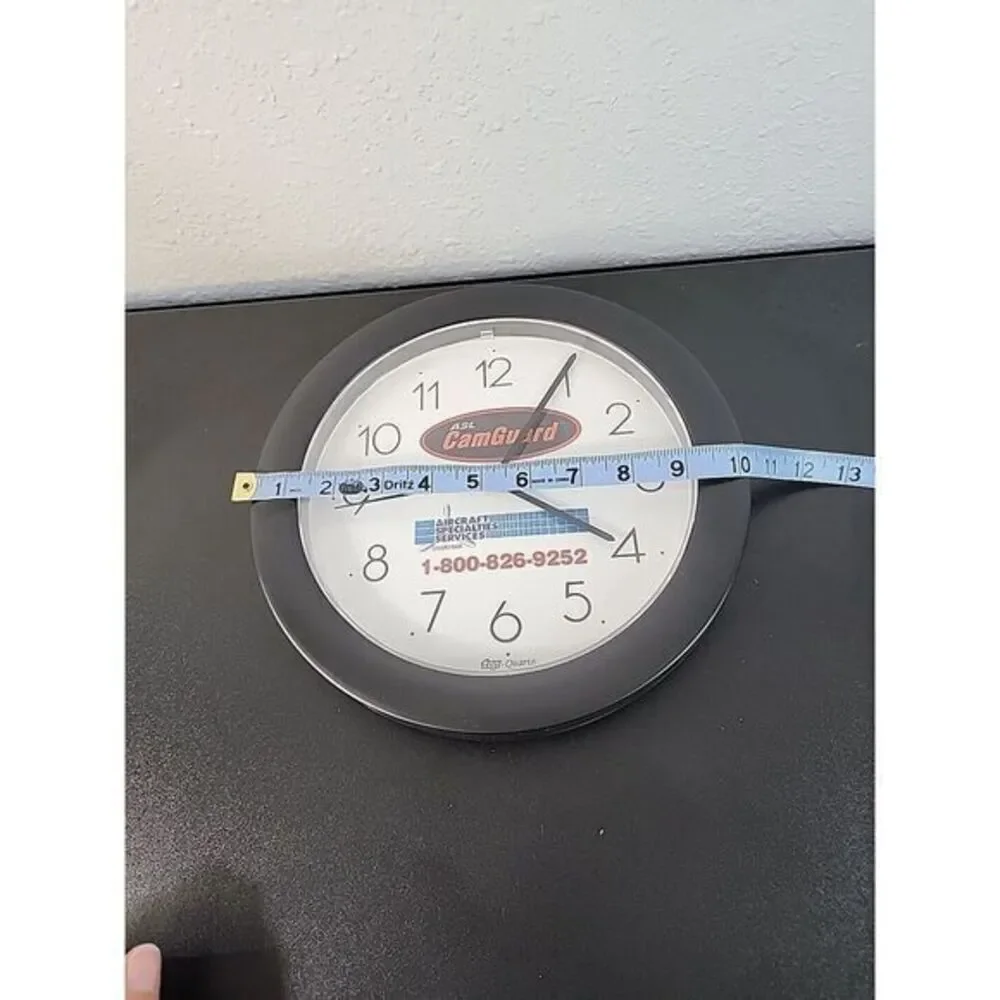 ASL CAM GAURD‎ Top-Quartz Advertising Round Wall Battery Clock